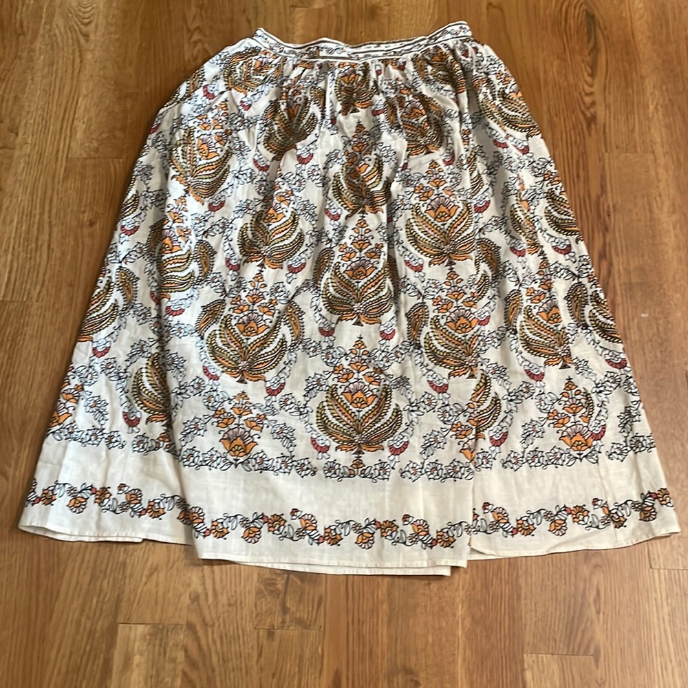 MAX STUDIO Floral Paisley Skirt